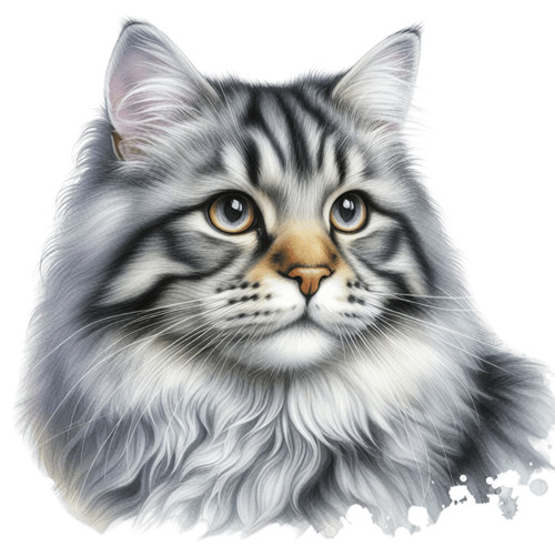 Silver maine coon - silver,