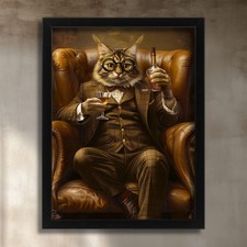 Maine Coon Wall Art Gentleman