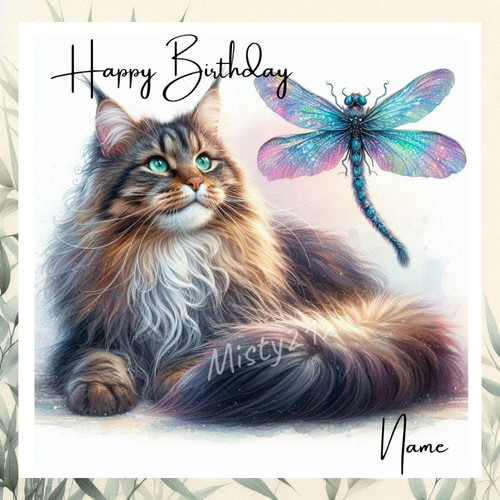Personalised maine coon - maine,